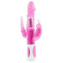 Pênis Vibrador Jack Rabbit Triplo Prazer Plug Anal Clitoris