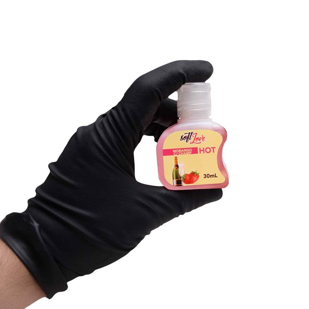 Gel Hot Comestível 30Ml Soft Love Morango com Champanhe - Imagem 3