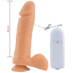 Prótese Vibrador Externo Com Escroto 20,5 X 4,5Cm Sexy Fantasy PV030