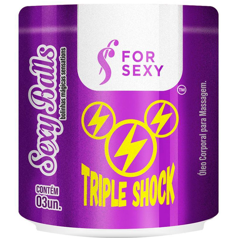 Triple Shock Bolinhas Mágicas 03 Unidades For Sexy